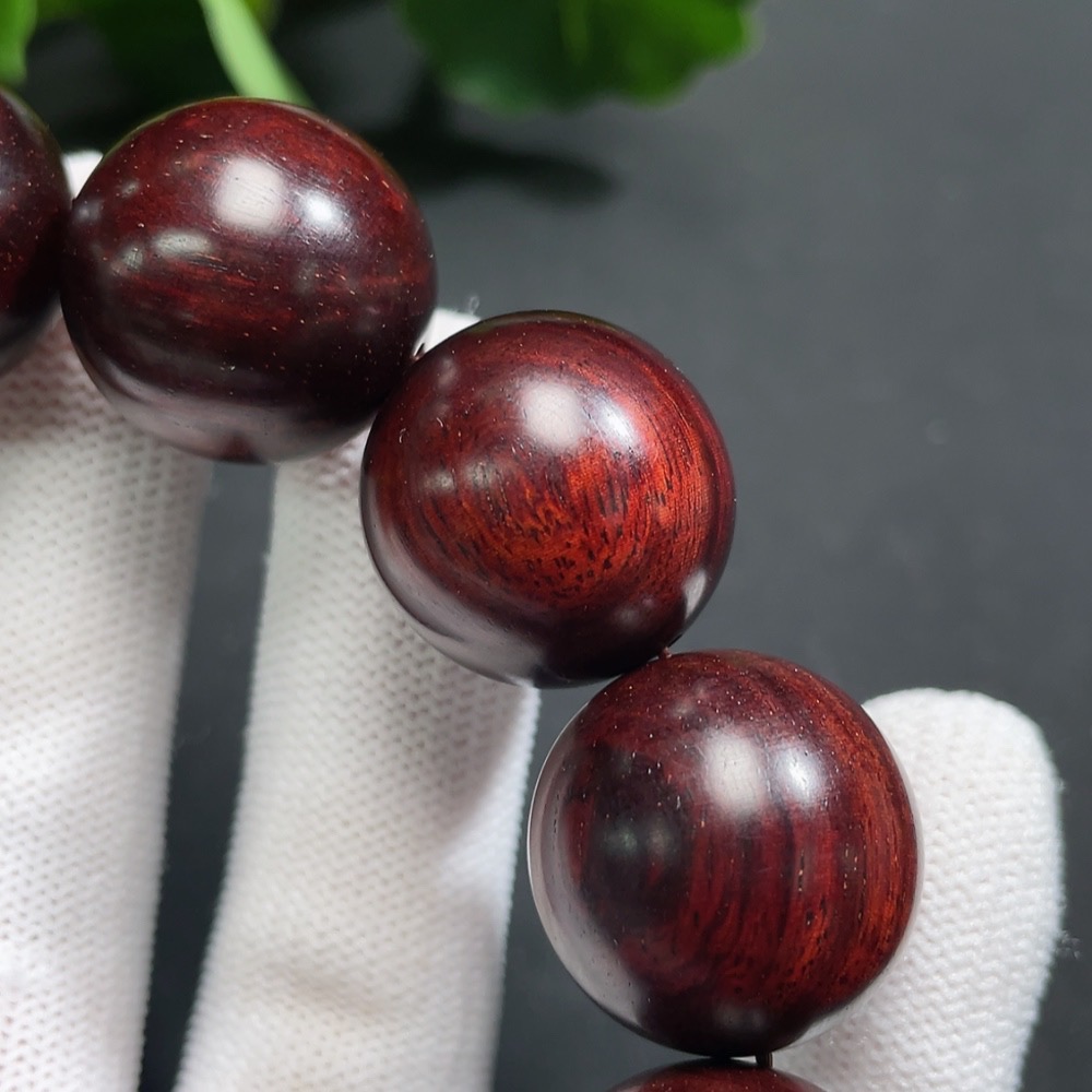 W30448120 Small-Leaf Sandalwood Sandalwood Bead Bracelet, Total Weight Approx. 65.29g, Size ~20.3mm