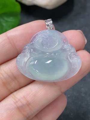 F34997960 Jadeite Pendant Buddha 18k Total Weight Approx. 6.4g