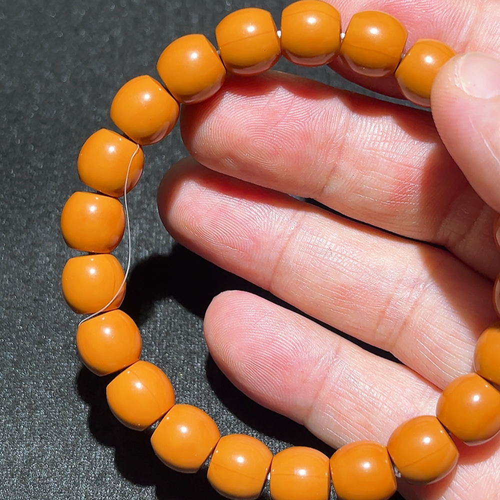 W33914595 Monkey Head Bead Bracelet, approx. 15.22g, 10mm