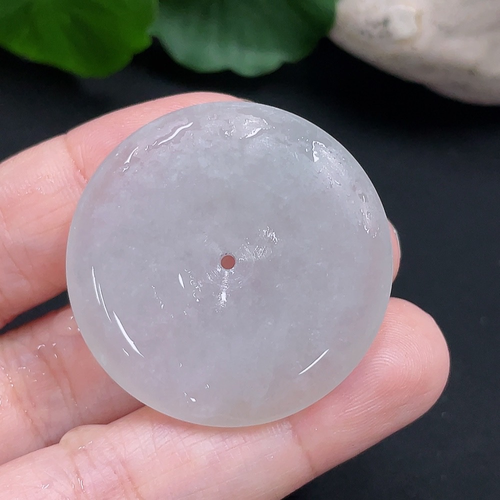 F30486129 Jadeite Rough Unpolished Peace Pendant, Total Weight Approx. 13.8g