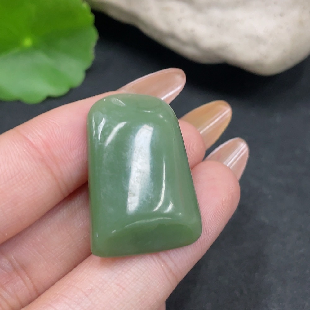 H32706363 Hetian Jade Pendant Plain Pendant Total Weight About 6.4g