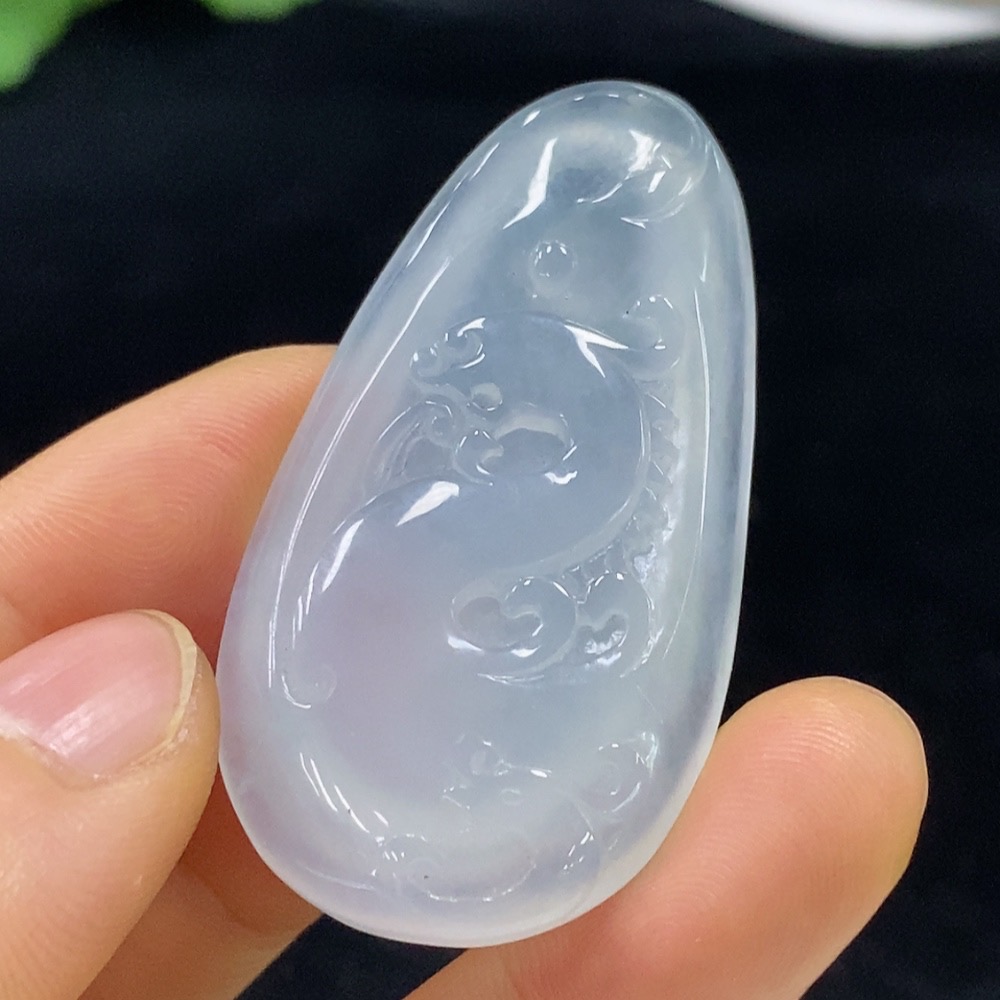 F34948562 Jadeite Pendant Dragon Total Weight Approx. 17.79g
