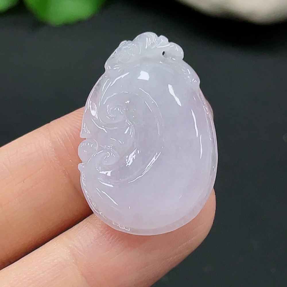 F25897686 Jadeite Ruyi Pendant Total Weight Approx.6.19g