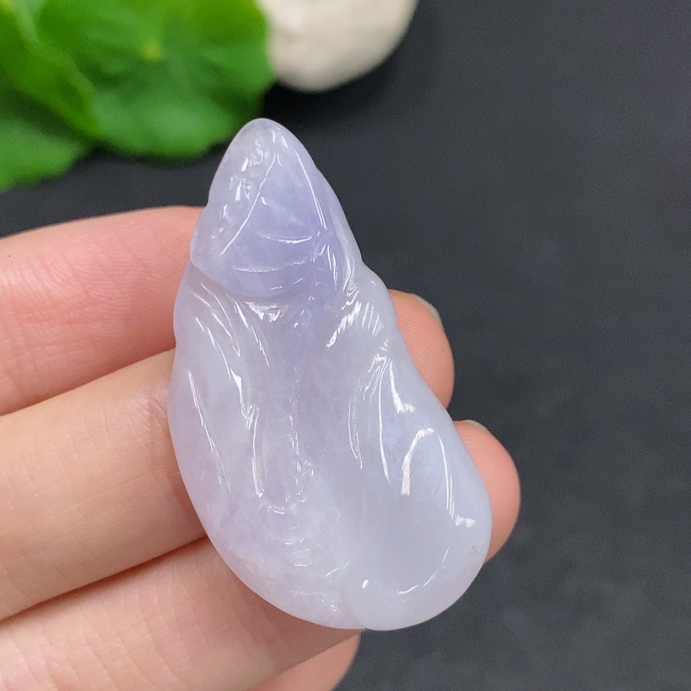 F33908130 Jadeite Blossom of Wealth and Honor Pendant Total Weight Approximately 9g