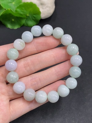 F34060551 Jadeite Bracelet Total Weight About 39.3g Size 10.7mm Approx.