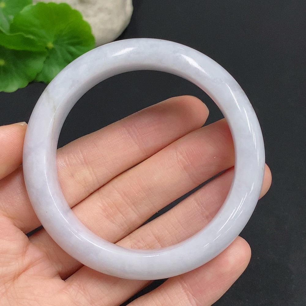 F32808220 Jadeite Round Bangle Total Weight Approx. 56g Size 53