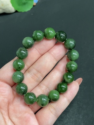 H34004426 Hetian Jade Bracelet Approx. 11.4mm Total Weight Approx. 40.4g