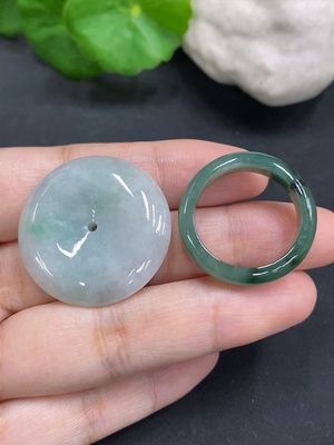 F27086966 Jadeite Peace Knot with Ring Sell as a Lot Size 23