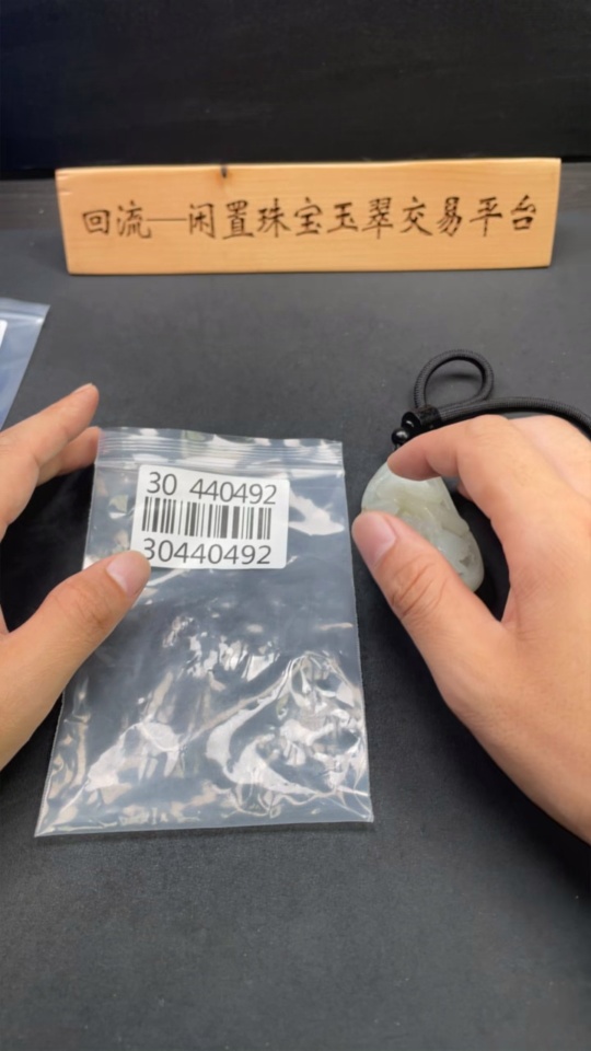 H30440492 Hetian Jade Handheld Piece - Seize the Opportunity