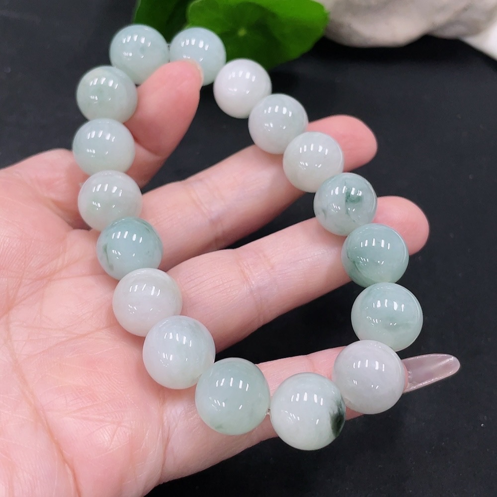 F35129012 Jadeite Bracelet, Approx. 12.5mm, Total Weight Approx. 58.4g