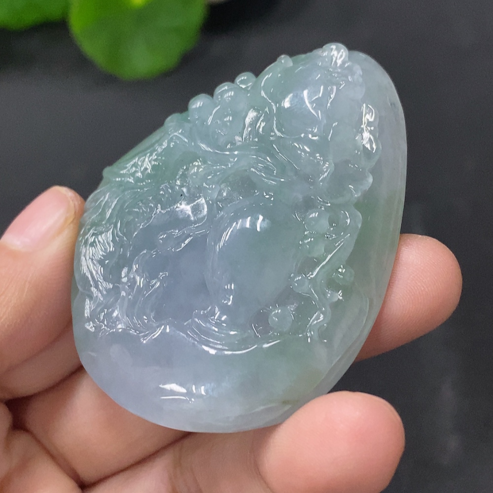 F22500944 JadeitePendant - Flourishing Fortune, Total Weight 57.808g