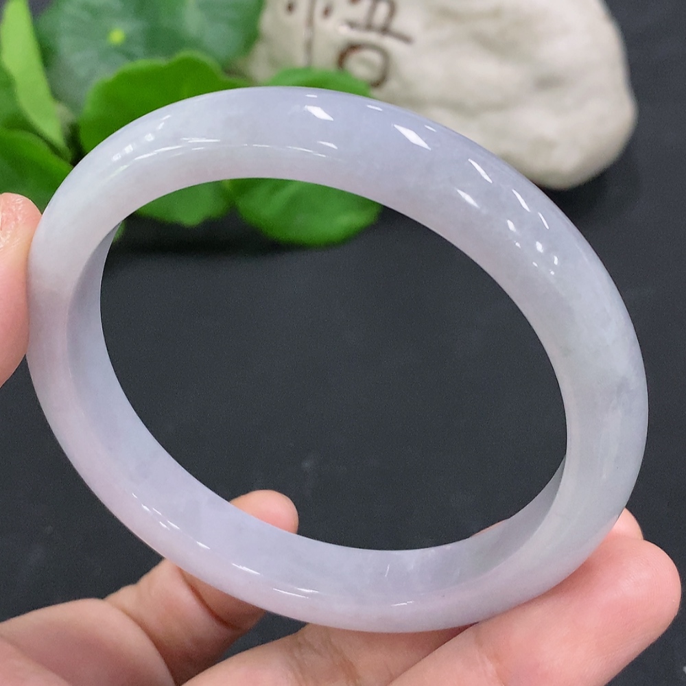 F34962443 Jadeite Round Bangle Size 58.4 Total Weight Approx. 46.7g