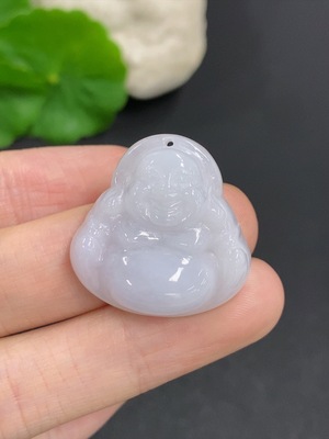 F41926417 翡翠佛公挂件 货品总重量约7.5克