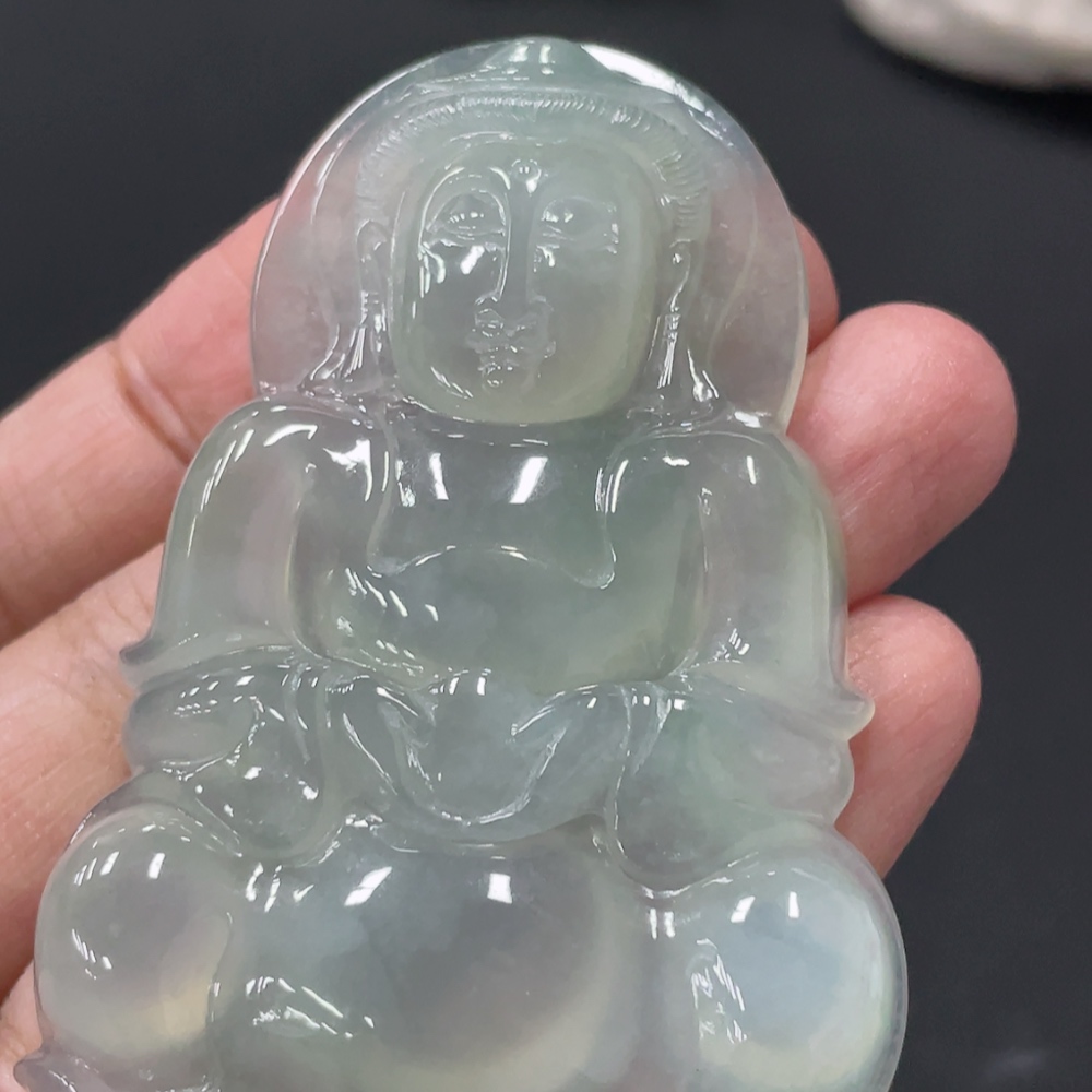 F32820456 Jadeite Guanyin Pendant, Total Weight Approx. 41.05g