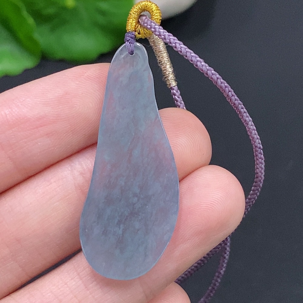 F29392402 Jadeite Auspicious Fish Pendant Total Weight Approx. 4g (including rope weight)