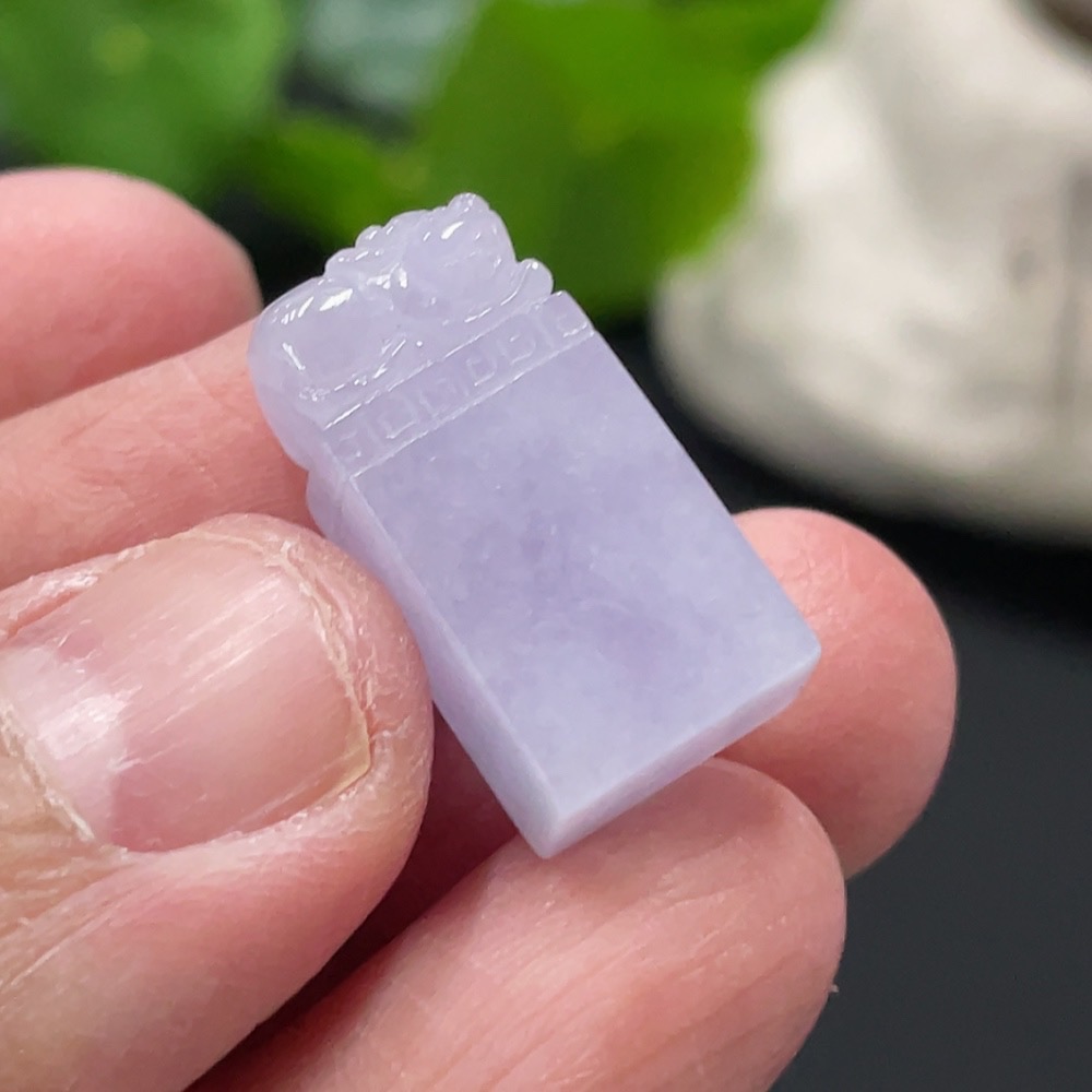 F31669830 Jadeite Pi Xiu Seal, Total Weight Approx. 4g