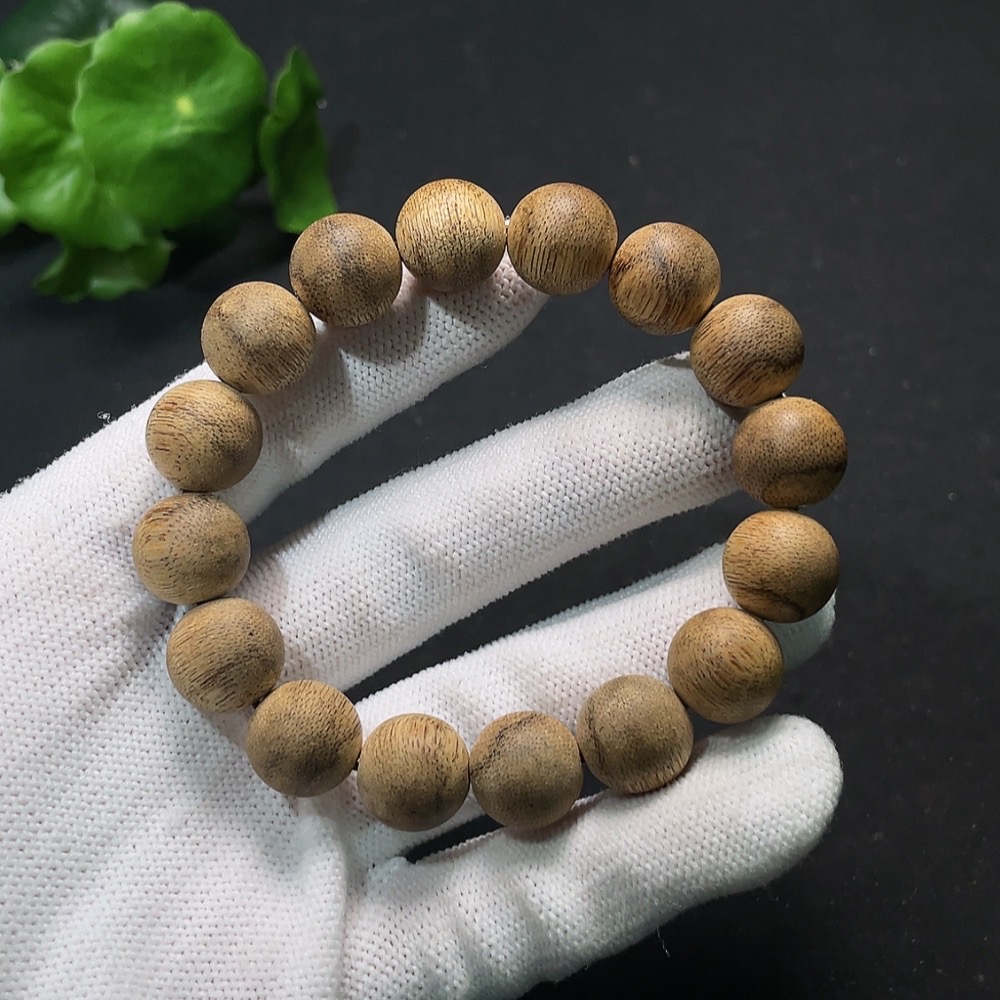 W35145042 Agarwood Beads (Total weight approx. 10.6g, size approx. 13mm)