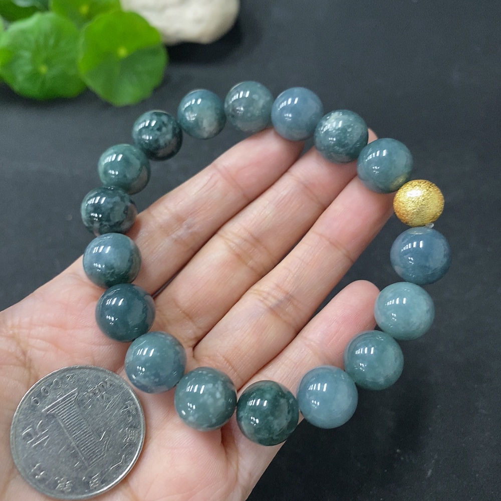 F32733283 Jadeite Bracelet Approx.11.8mm Total Weight Approx.50.26g Non-Gold