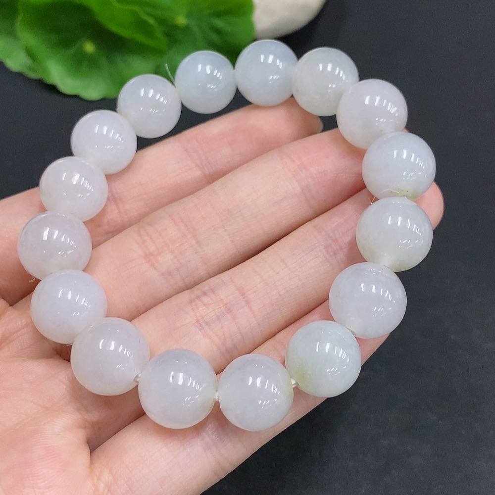 F33906441 Jadeite Bracelet Total Weight About 48g Size Approx.12mm