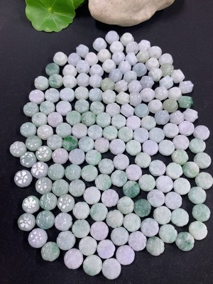 F46548886 翡翠珠子 一手走50+  货品总重约250.96g含袋
