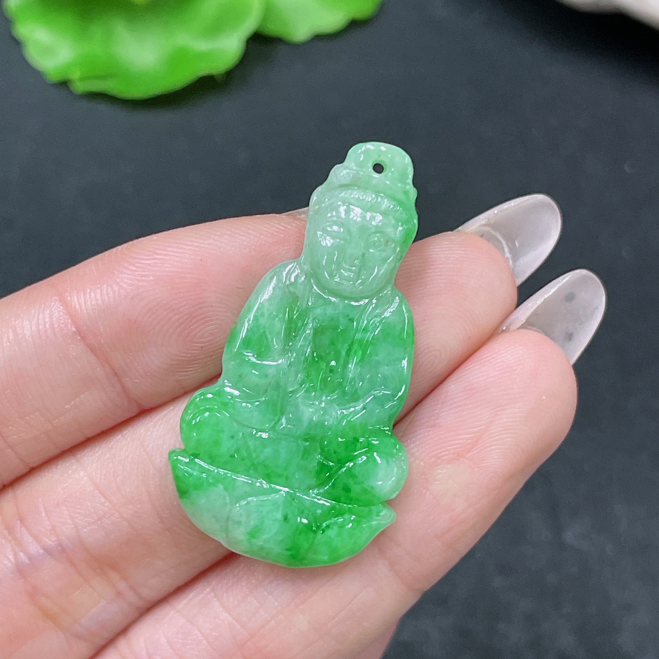 F35157812 Jadeite Pendant Guanyin Total Weight Approx. 5g