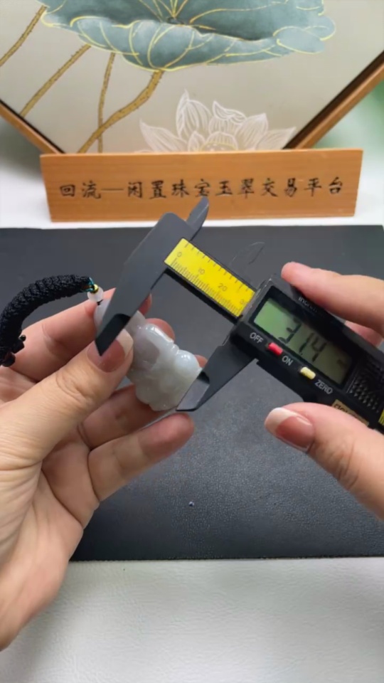 F34022288 Jadeite Guanyin Pendant Total Weight with Cord Approx. 18.3g