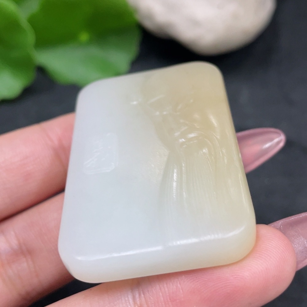 H33841721 Hetian Jade Pendant - Guan Yu, Total Weight Approx. 31.3g