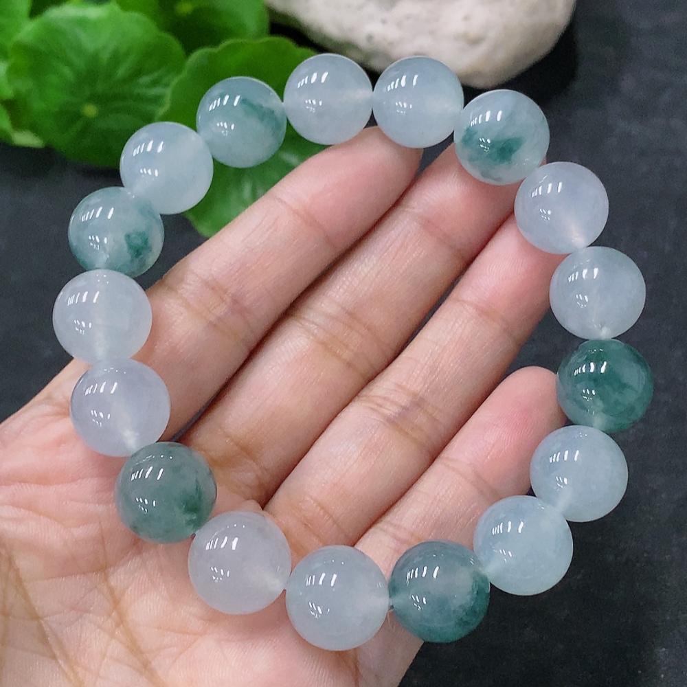 F34954996 Jadeite Bracelet, Approx. 12.5mm, Total Weight Approx. 57.37g