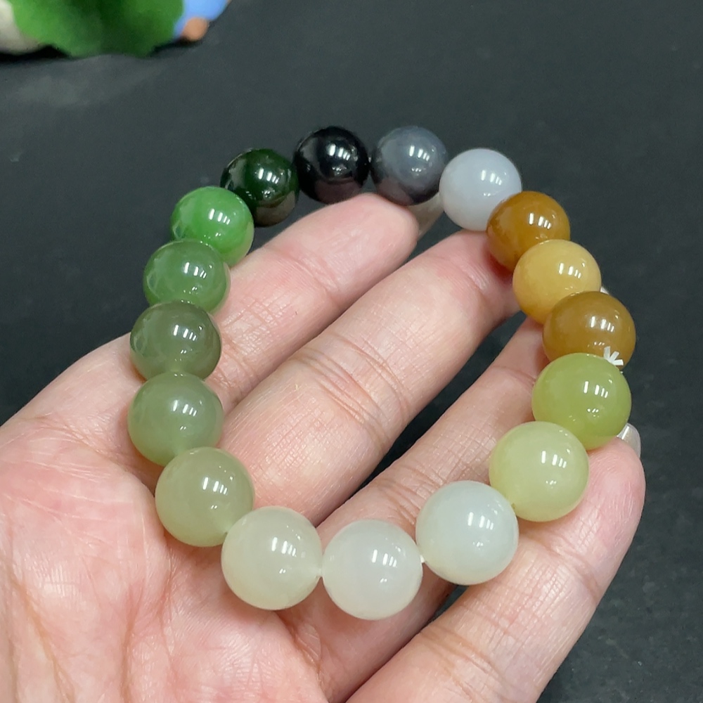 H30503151 Hetian Jade Bracelet, Size 11.8mm Approx., Total Weight About 45.3g