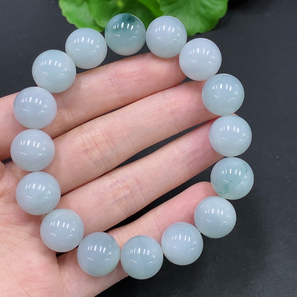 F24776340 Jadeite Bracelet, Approx. 12.9mm, Total Weight Approx. 62.6g
