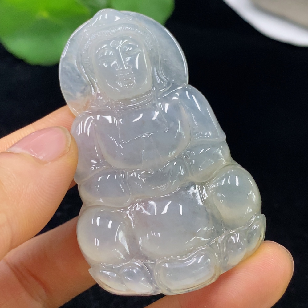 F35136893 Jadeite Pendant Guanyin Total Weight Approx. 23.52g
