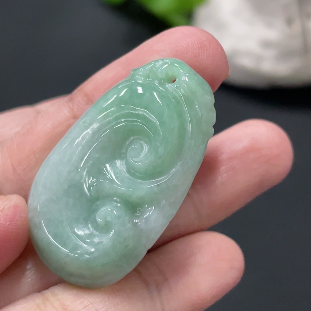 F34077564 Jadeite Ruyi Pendant, Total Weight Approx. 11.17g