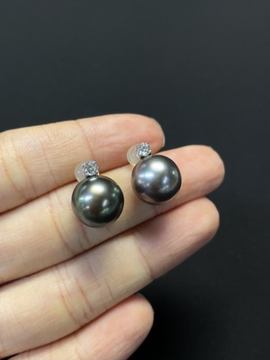 C46535522 海水珍珠耳饰 18k金 货品总重约3.95g 卡10.6mm左右
