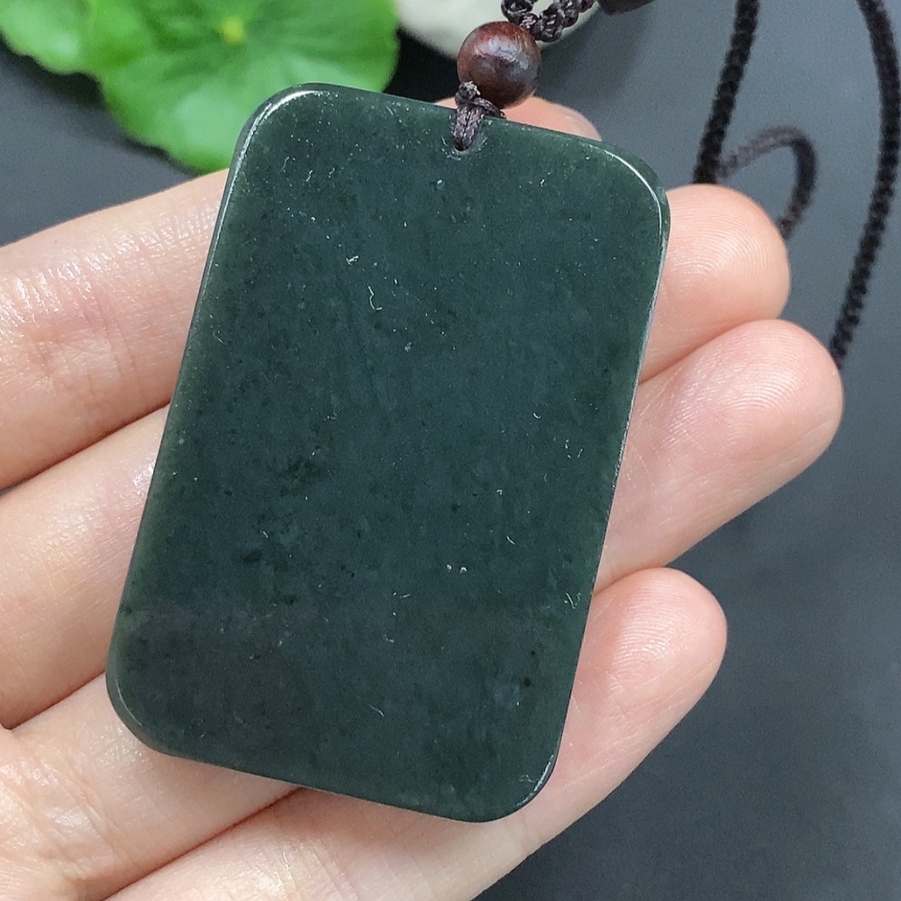 H16798536 Hetian Jade Buddha Pendant, total weight approximately 42.96g (including cord weight)
