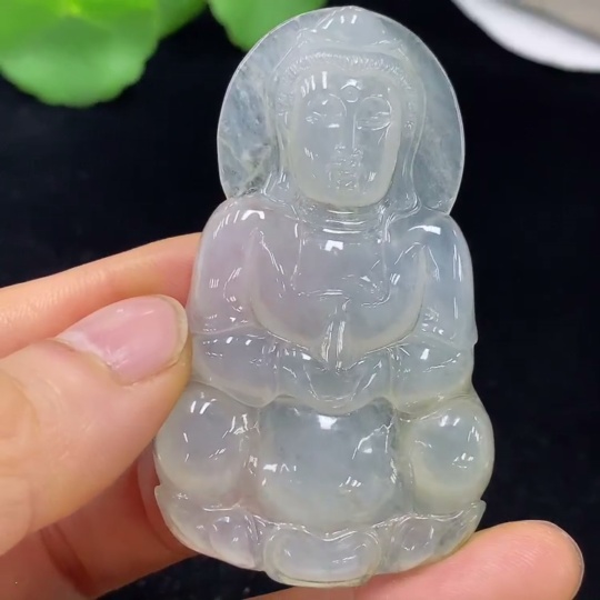 F35136893 Jadeite Pendant Guanyin Total Weight Approx. 23.52g