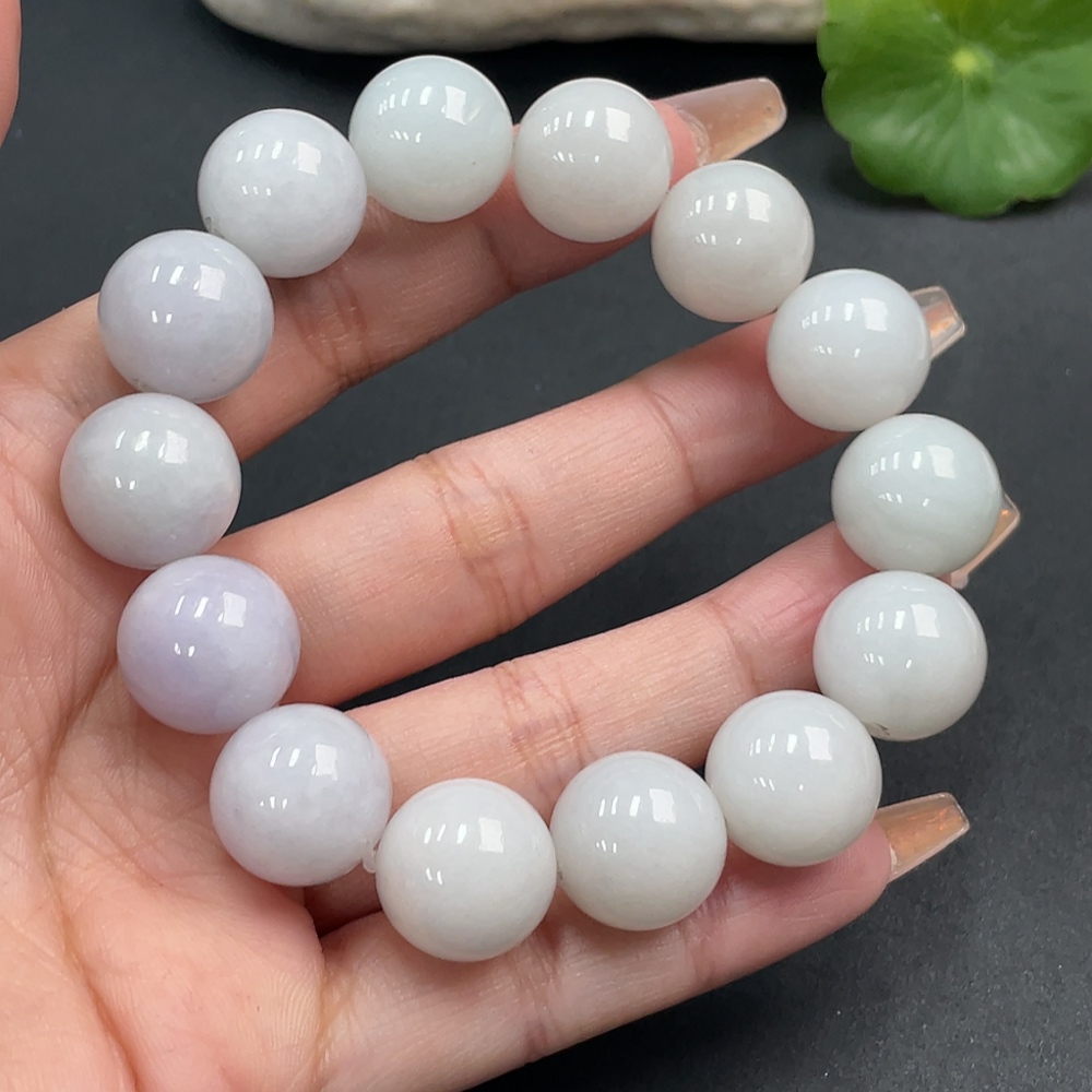 F15641772 Jadeite Bead Necklace Approx. 15mm Total Weight 82.649g