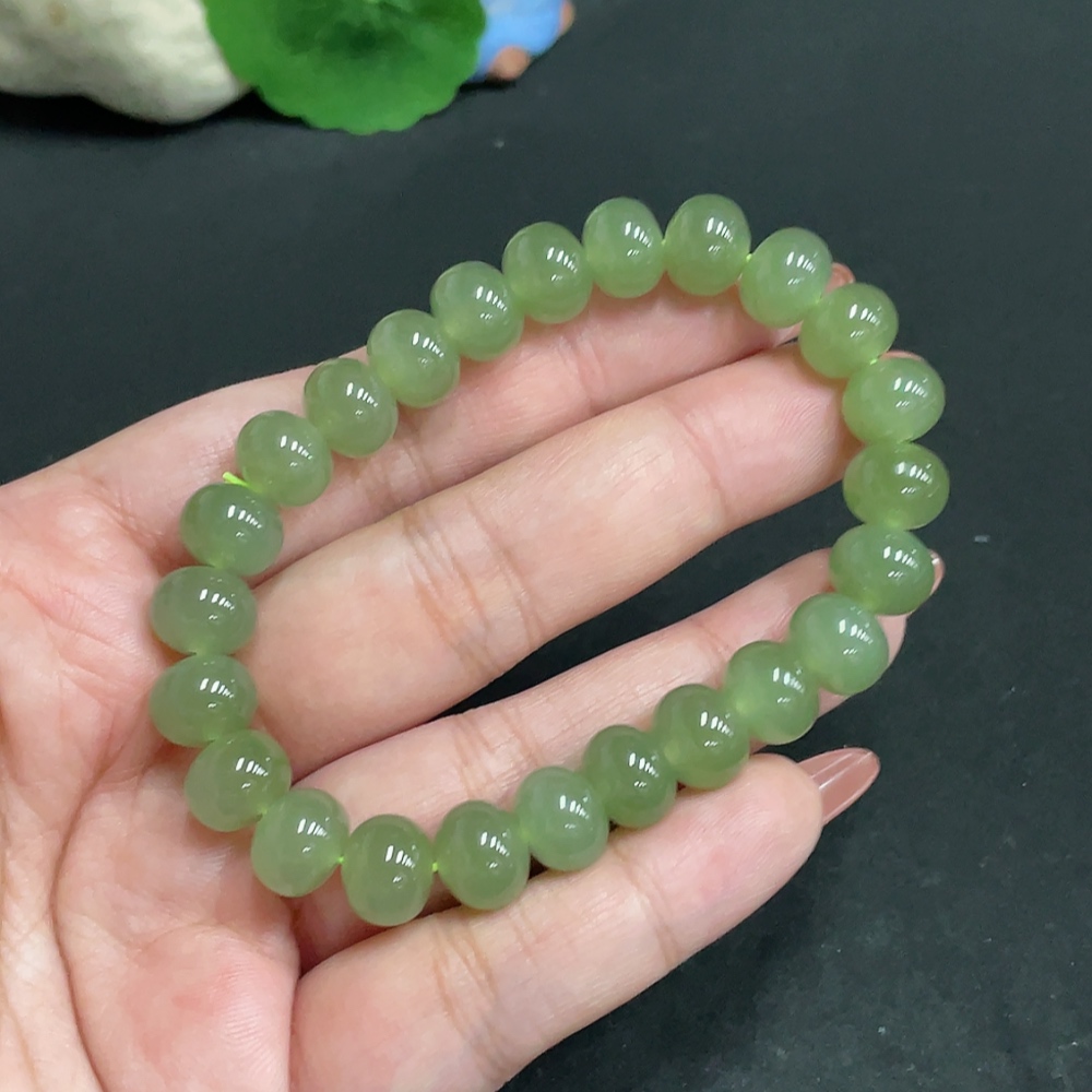 H34005695 Hetian Jade Bracelet, Approx. 9.3mm, Total Weight Approx. 31.3g