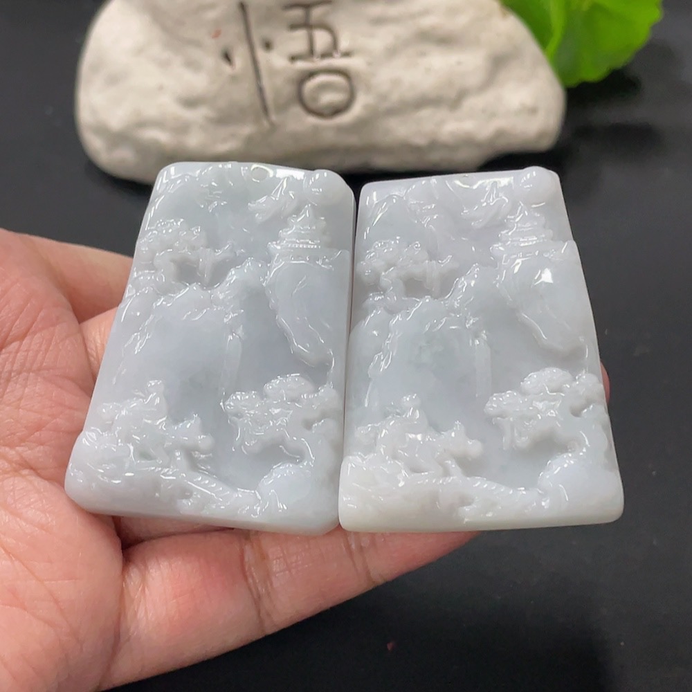 F28195037 Jadeite Landscape Pendant