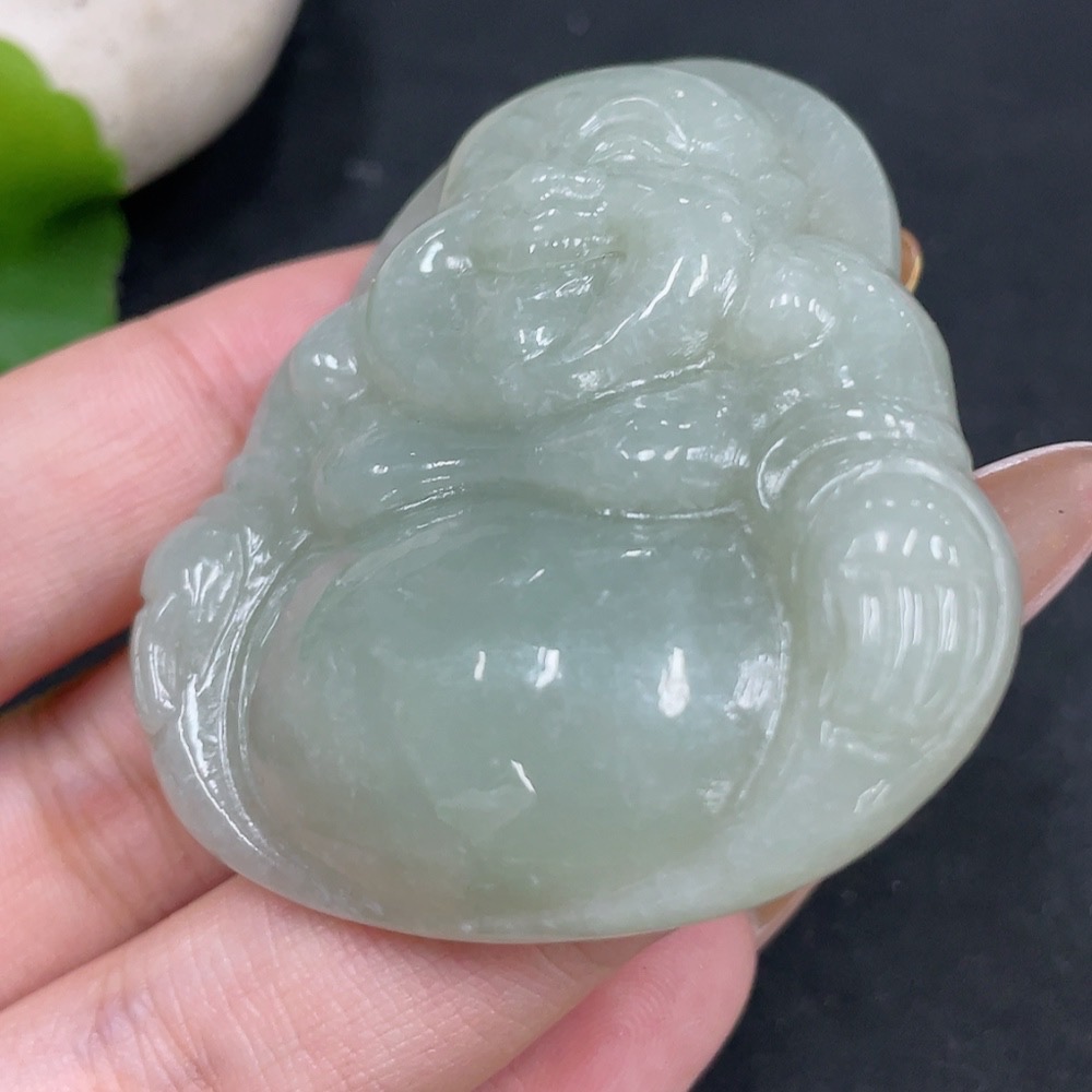 H31664331 Hetian Jade Pendant Buddha Total Weight Approx. 38.6g