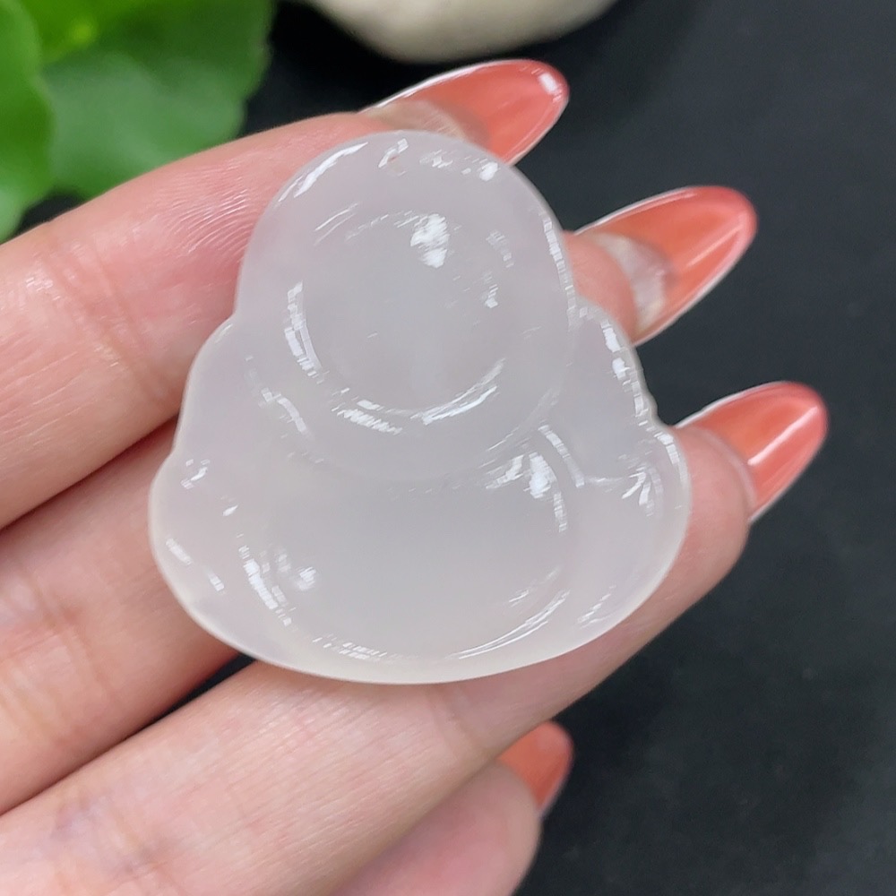 H34027051 Hetian Jade Pendant Buddha Total Weight Approx. 10.1g