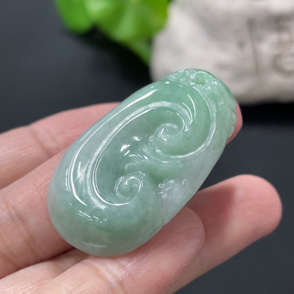 F34077564 Jadeite Ruyi Pendant, Total Weight Approx. 11.17g