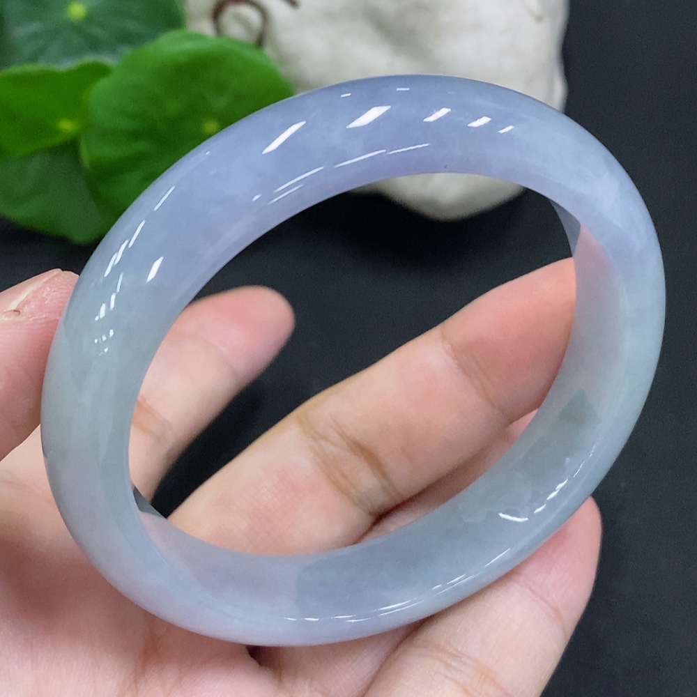 F32801983 Jadeite Round Bangle Size 54.4 Total Weight Approx. 47.7g