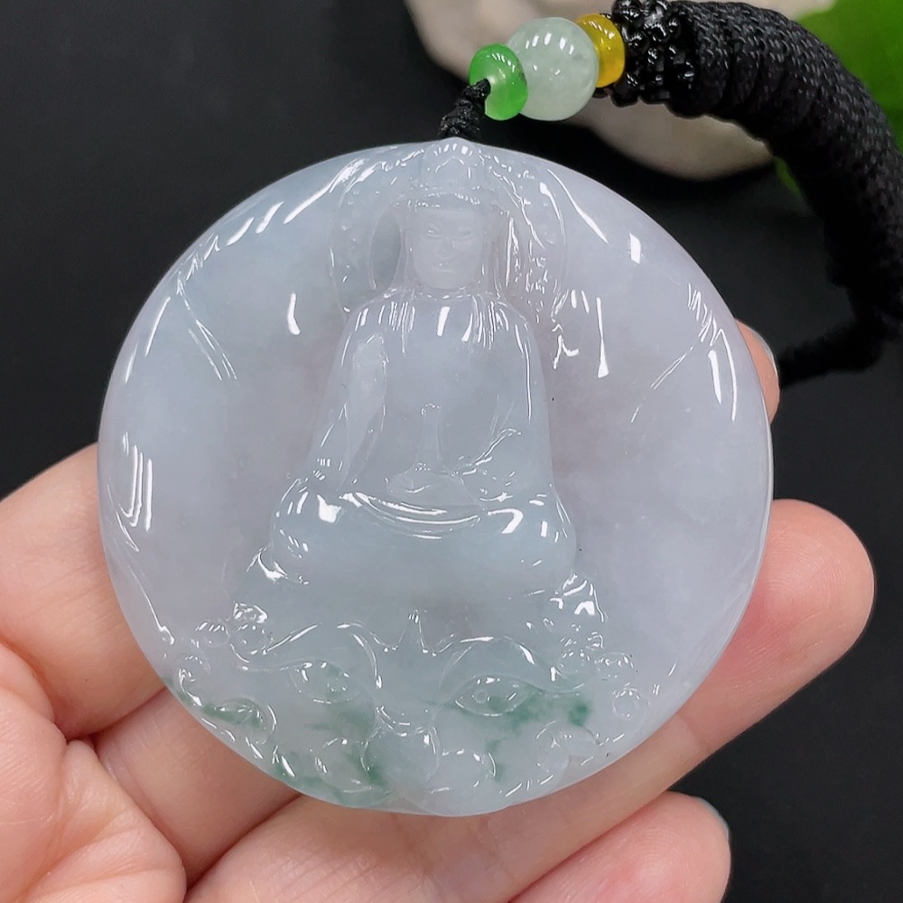 F27152913 Jadeite Guanyin Pendant
