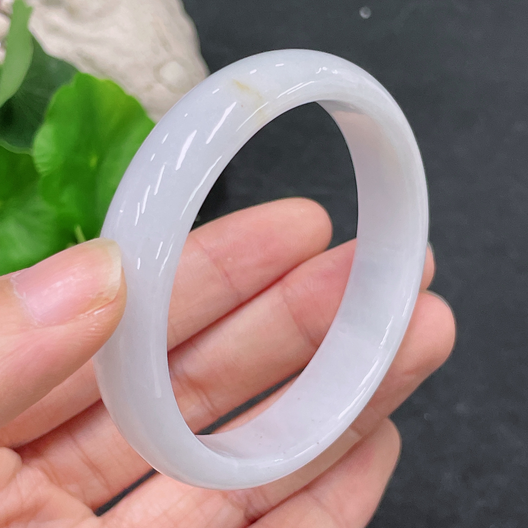 F33840113 Jadeite Round Bangle Set Total Weight Approx. 116.3g Size 51