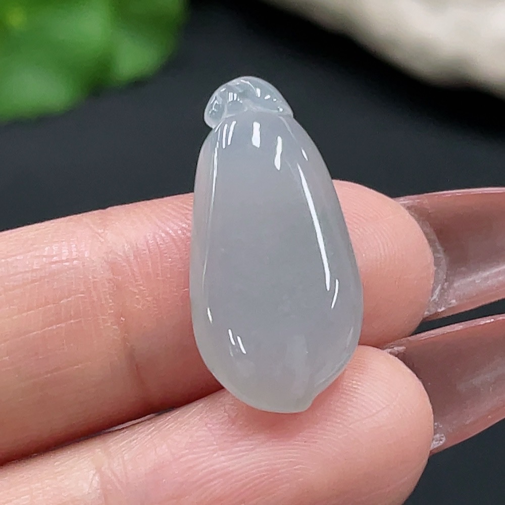 F27096441 Jadeite Fu Gua Pendant Total Weight Approx. 3.19g