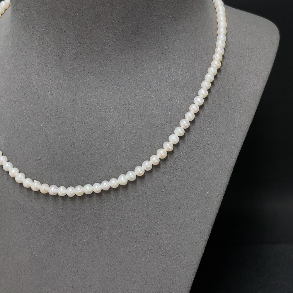 C33923073 Pearl Bead Necklace Non-Gold Total Weight Approx.11.92g Size About 4.3mm