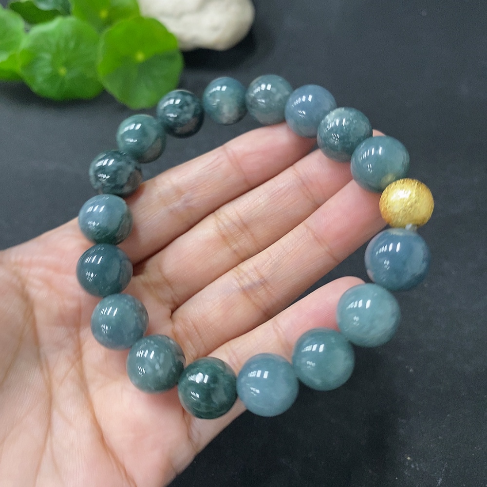 F32733283 Jadeite Bracelet Approx.11.8mm Total Weight Approx.50.26g Non-Gold