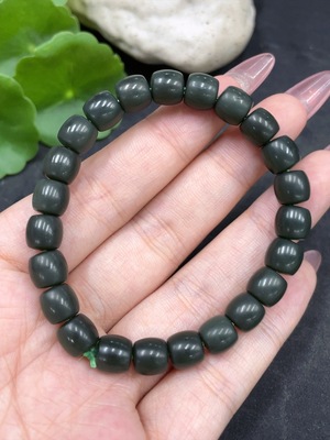 H33841934 Hetian Jade Bracelet, about 7.7mm, total weight about 19.4g