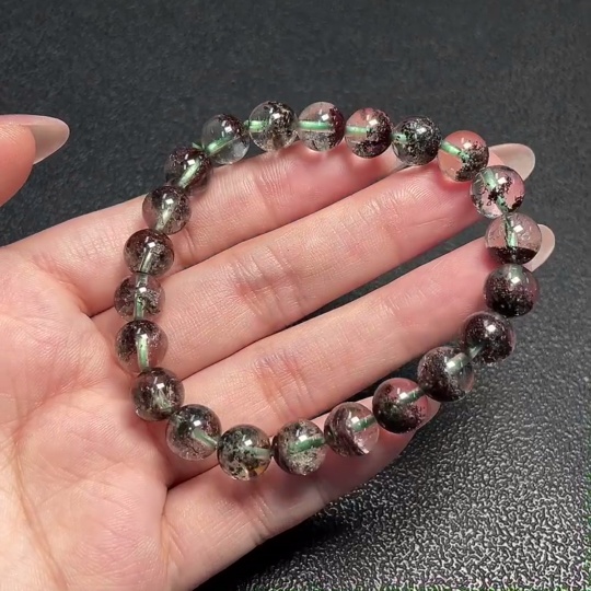 C34952045 Crystal Bracelet, Color Origin Undetermined, Total Weight Approx. 19.69g, Size About 8.6mm (Color)