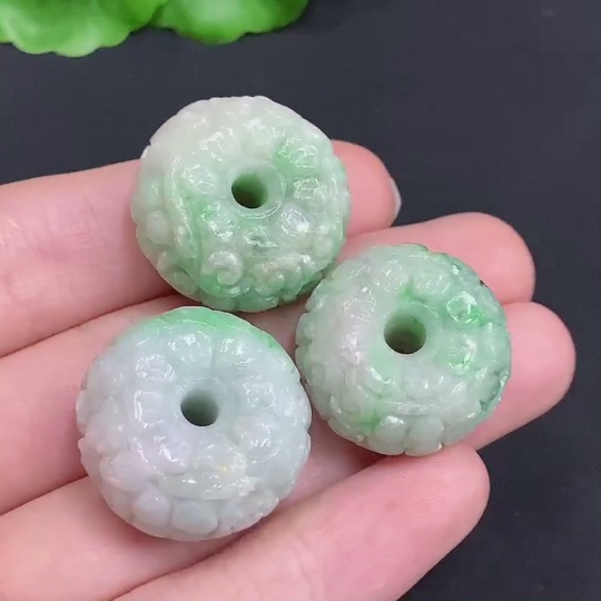 F33831790 Unpolished Jadeite Pendant Lot Including Other Minerals